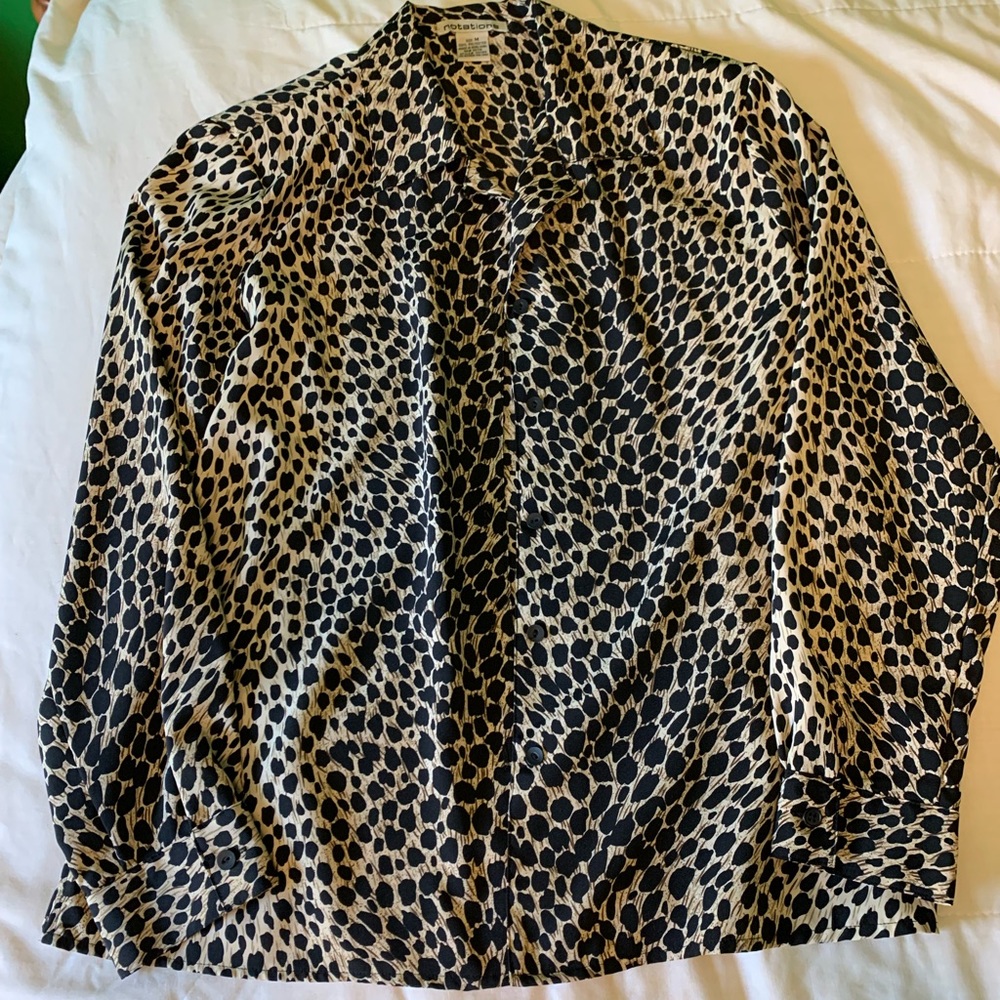 Leopard Print Button Up